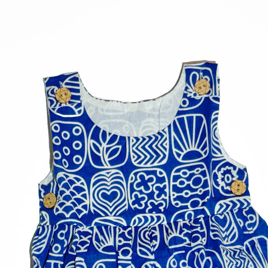 Hello Summer Romper in Blue