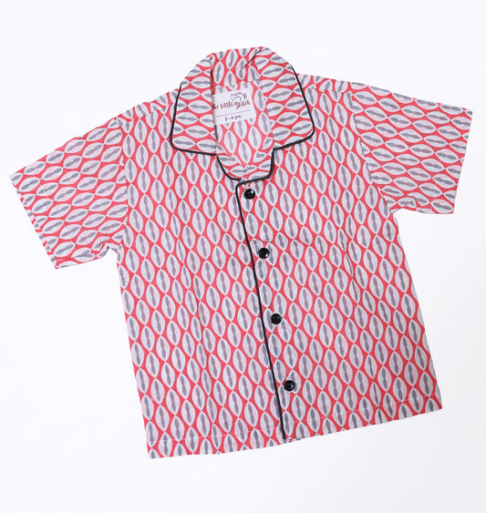 Peach and White Nightwear