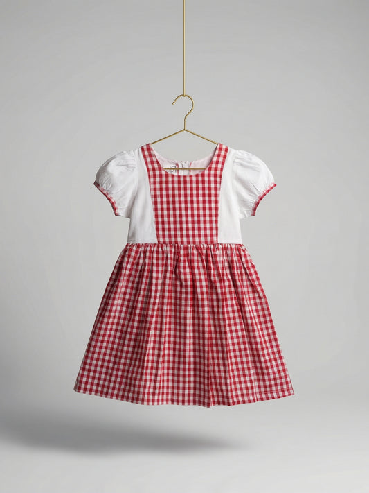 The Picnic Dress in Red and White Gingham