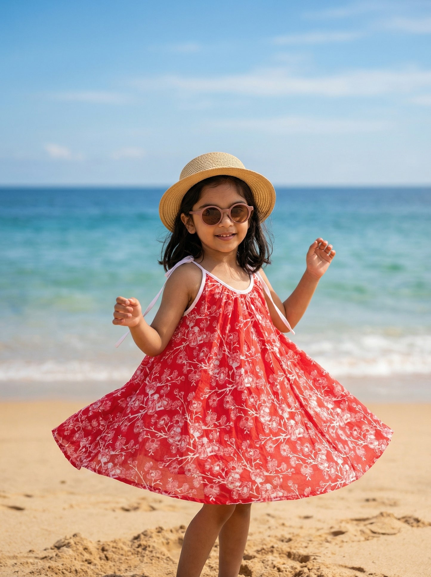 Beach Dress in Red