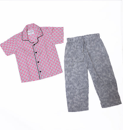 Pink and White Nightwear