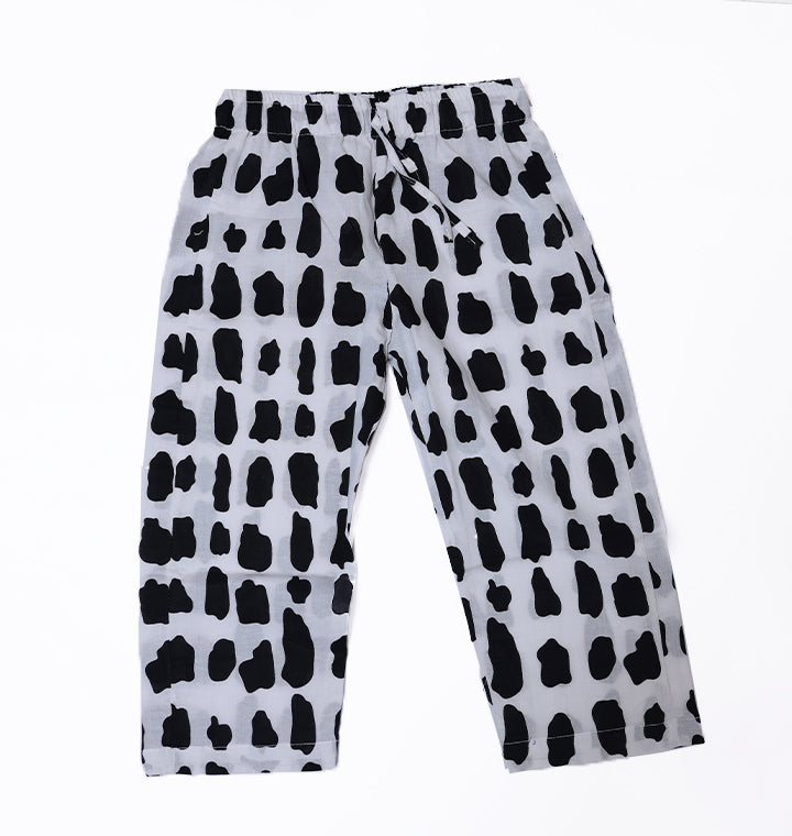 Rocky Black and White Nightwear