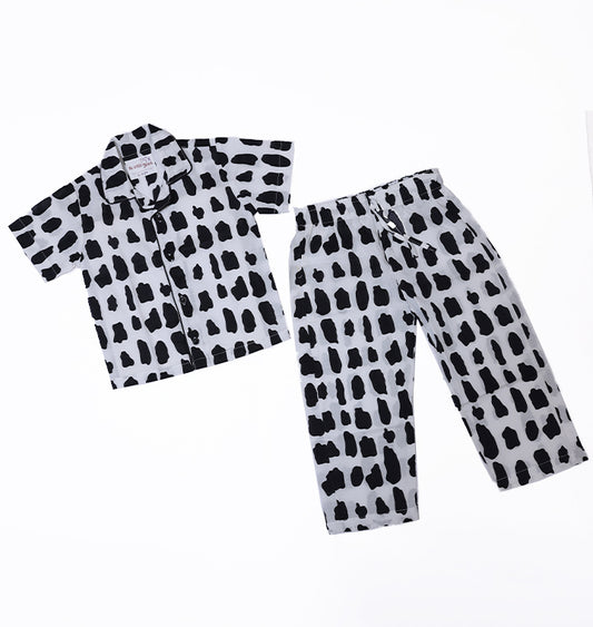 Rocky Black and White Nightwear