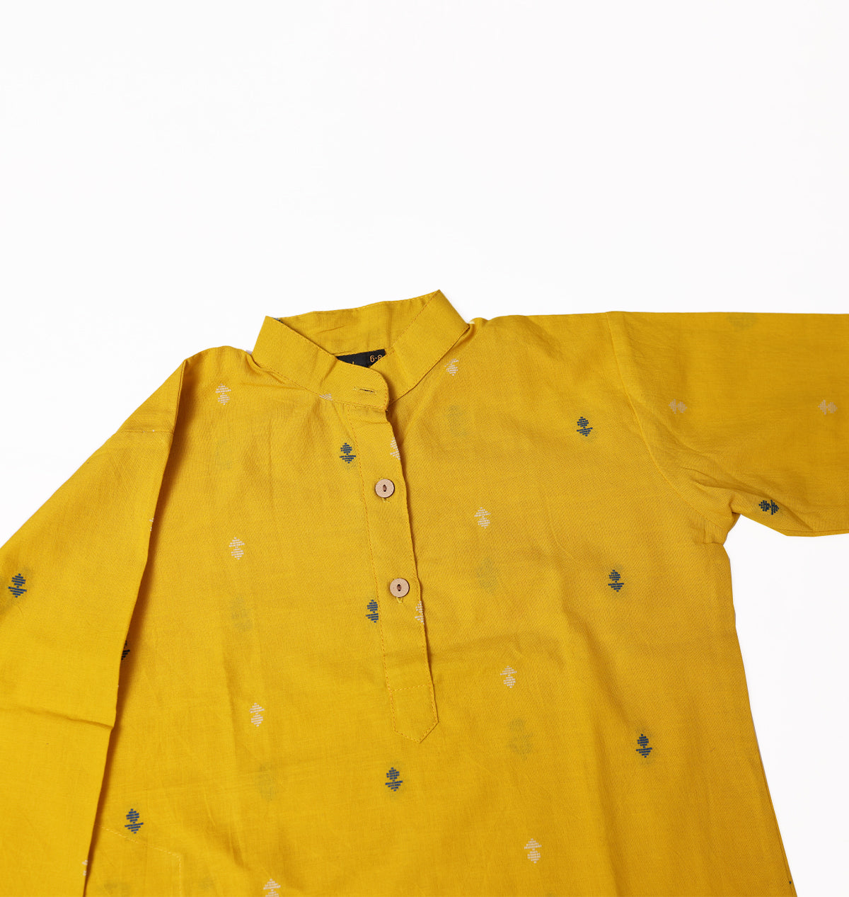 Turmeric and Grey Butti Kurta