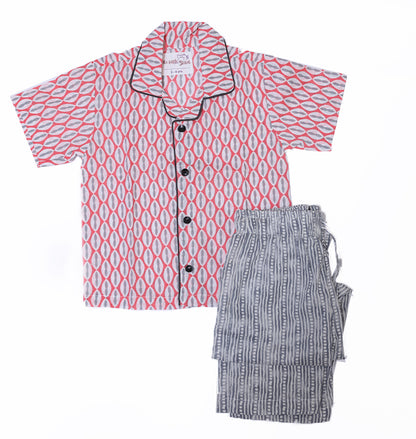 Peach and White Nightwear