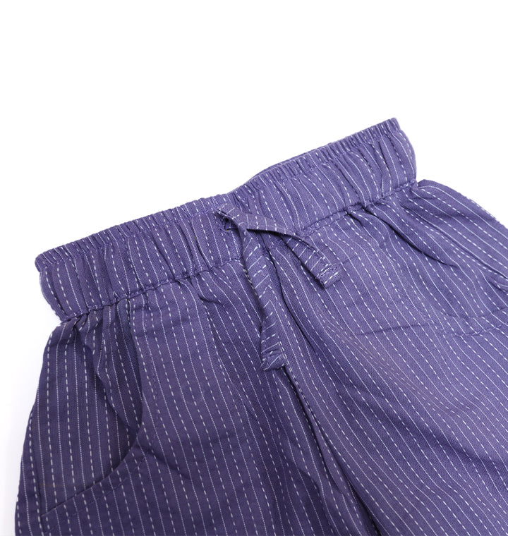 Katha Stitch Shorts in Purple