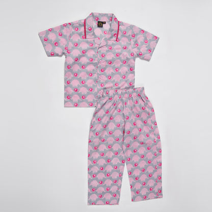 Ellie Nightwear in Grey and Pink