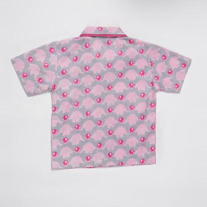 Ellie Nightwear in Grey and Pink