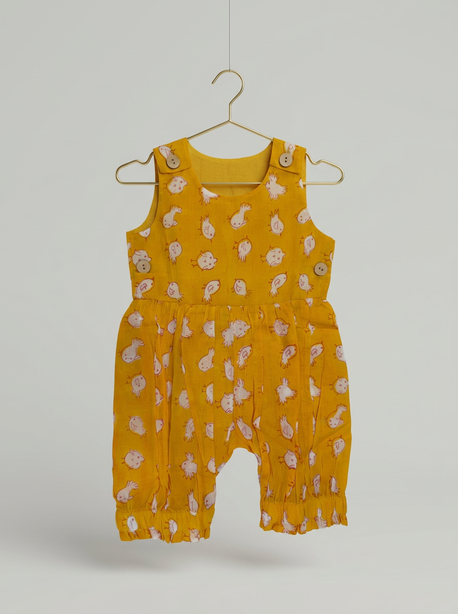 Chidiya Romper in Yellow