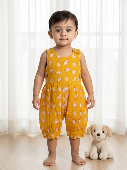 Chidiya Romper in Yellow