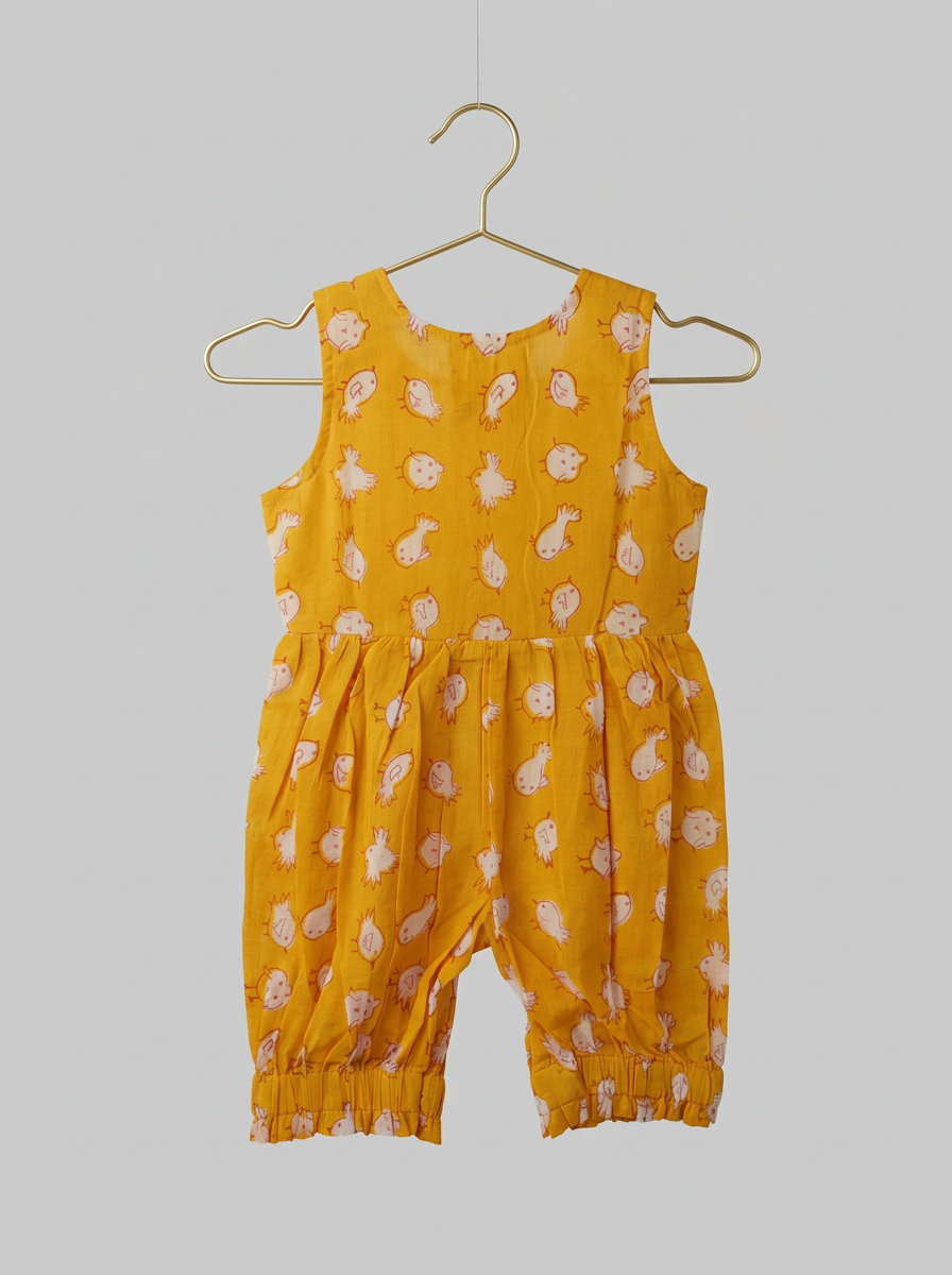 Chidiya Romper in Yellow