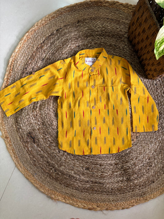 Yellow Ikat Shirt