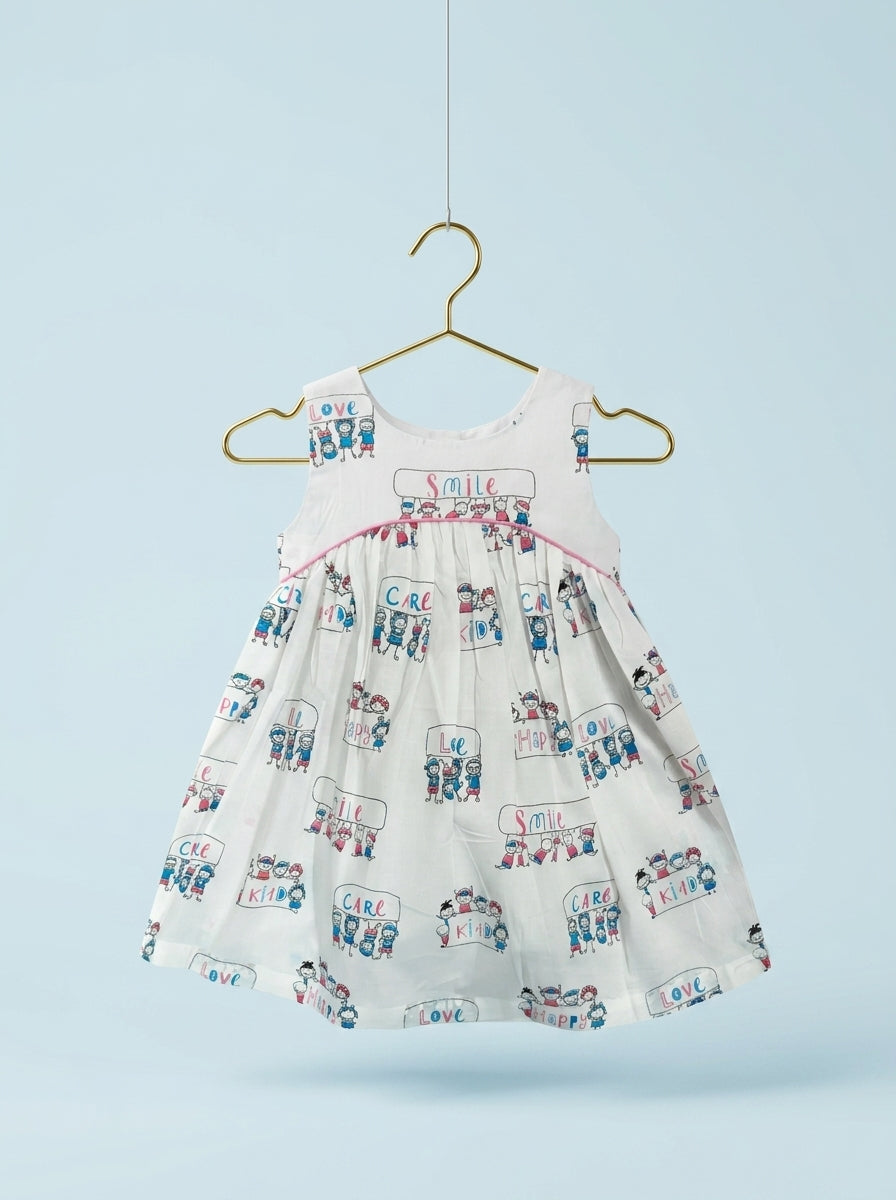 Rainbow Words Twirl Dress