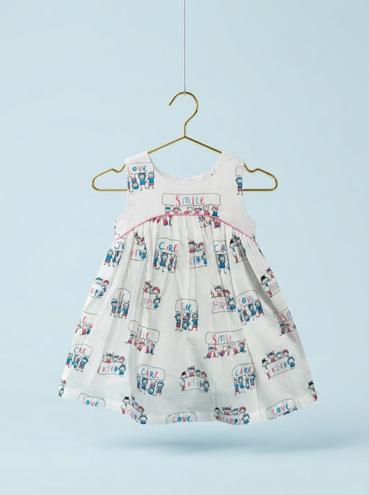 Rainbow Words Twirl Dress