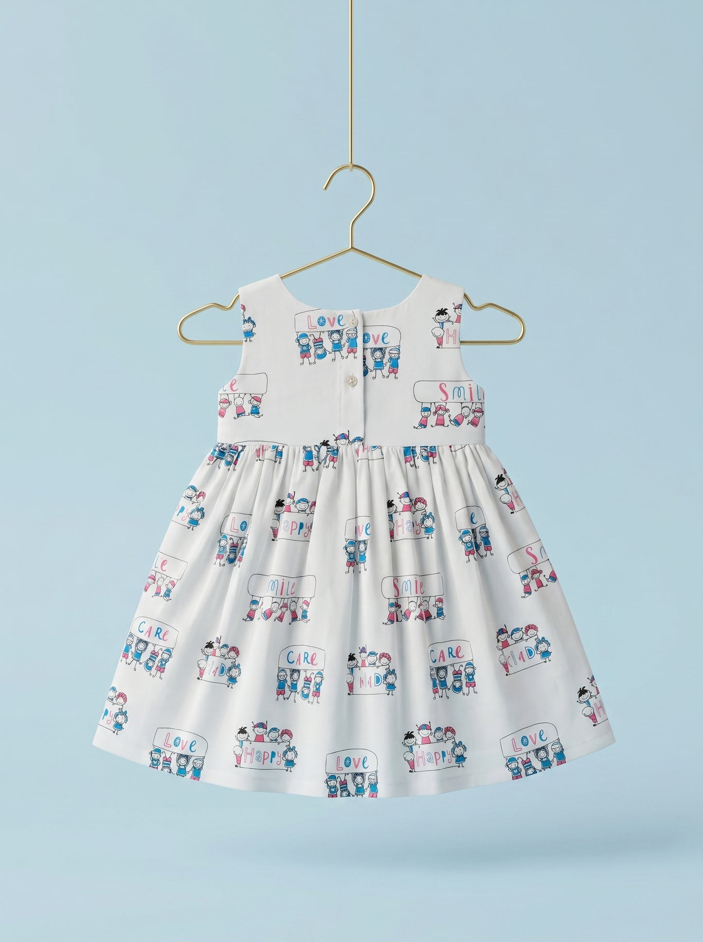 Rainbow Words Twirl Dress