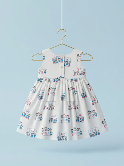 Rainbow Words Twirl Dress