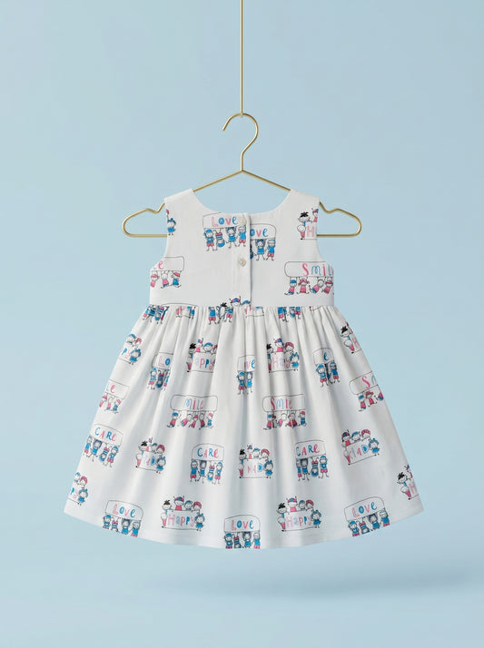 Rainbow Words Twirl Dress
