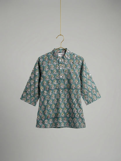 Bagh Kurta in Mint