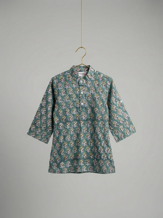 Bagh Kurta in Mint