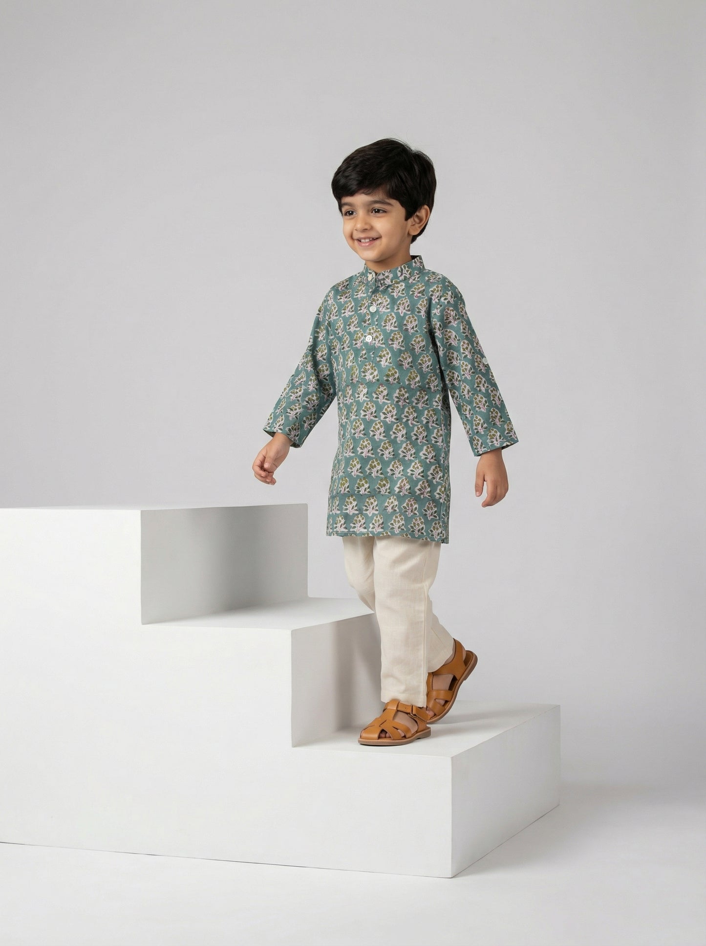 Bagh Kurta in Mint