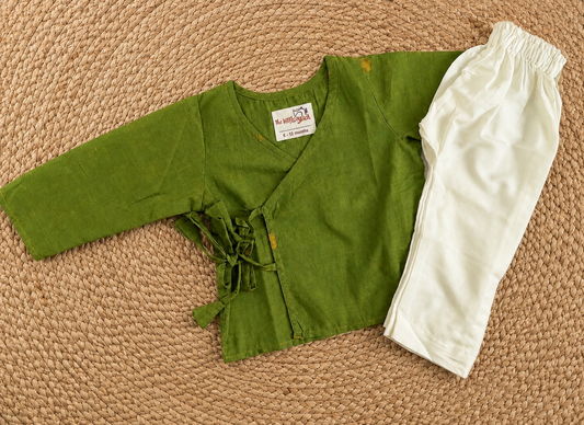 Green Jhabla Set