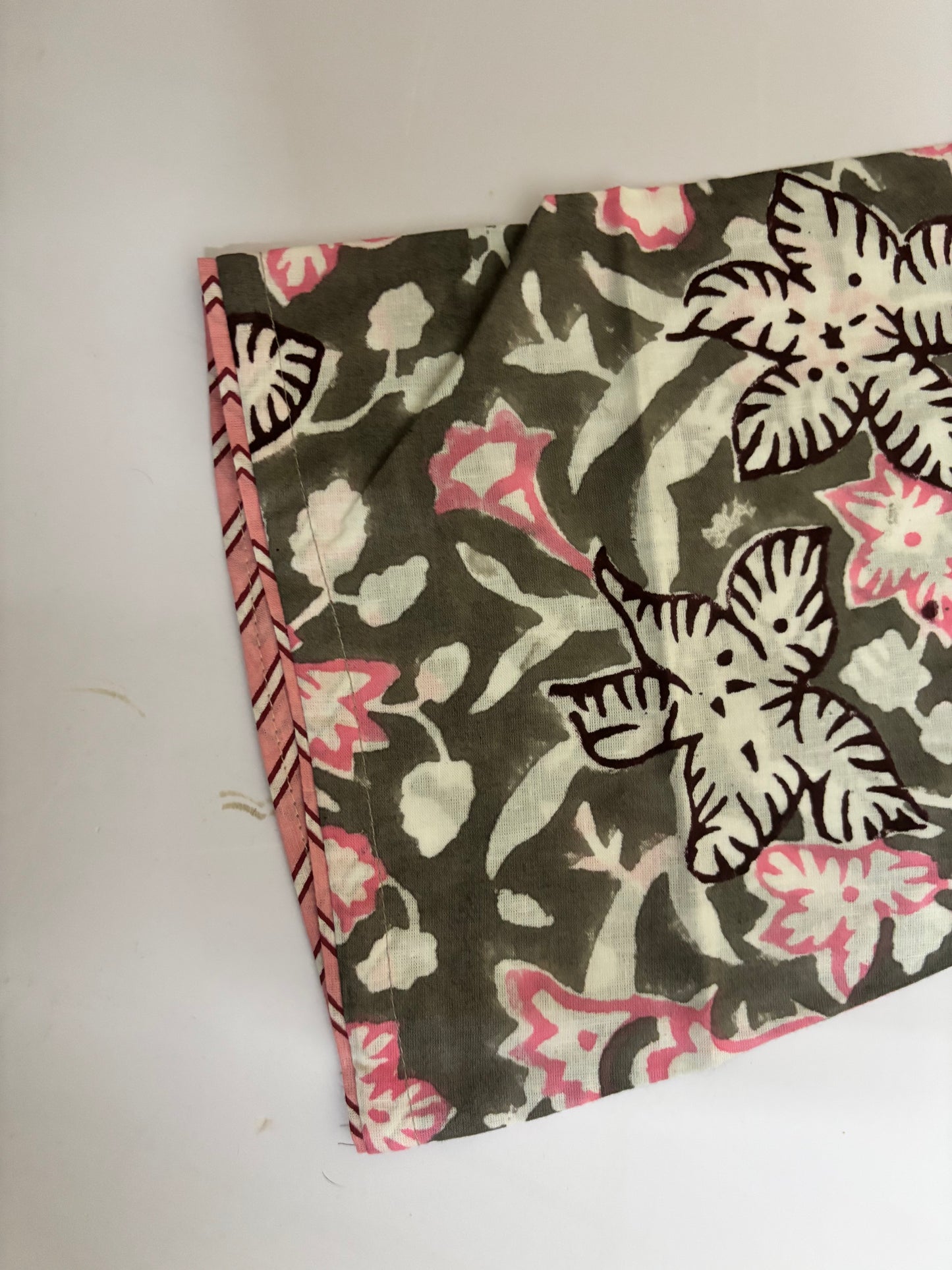 Gulmohar Dress in Grey and Pink