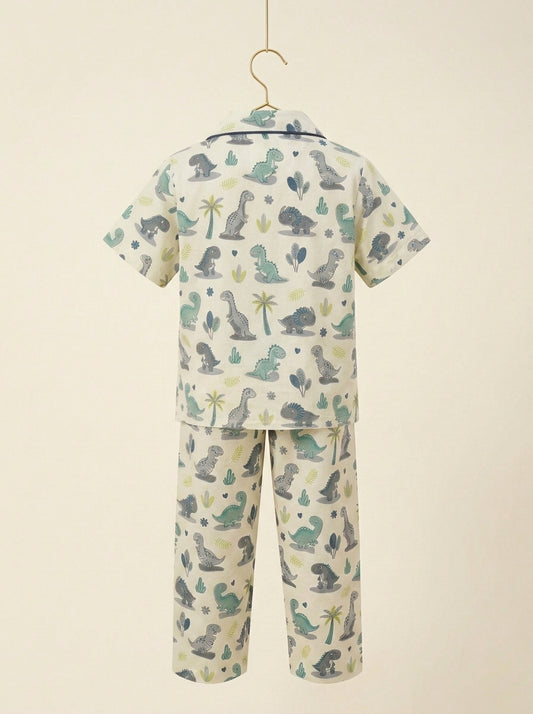 Barney in Blue And Grey Nightwear