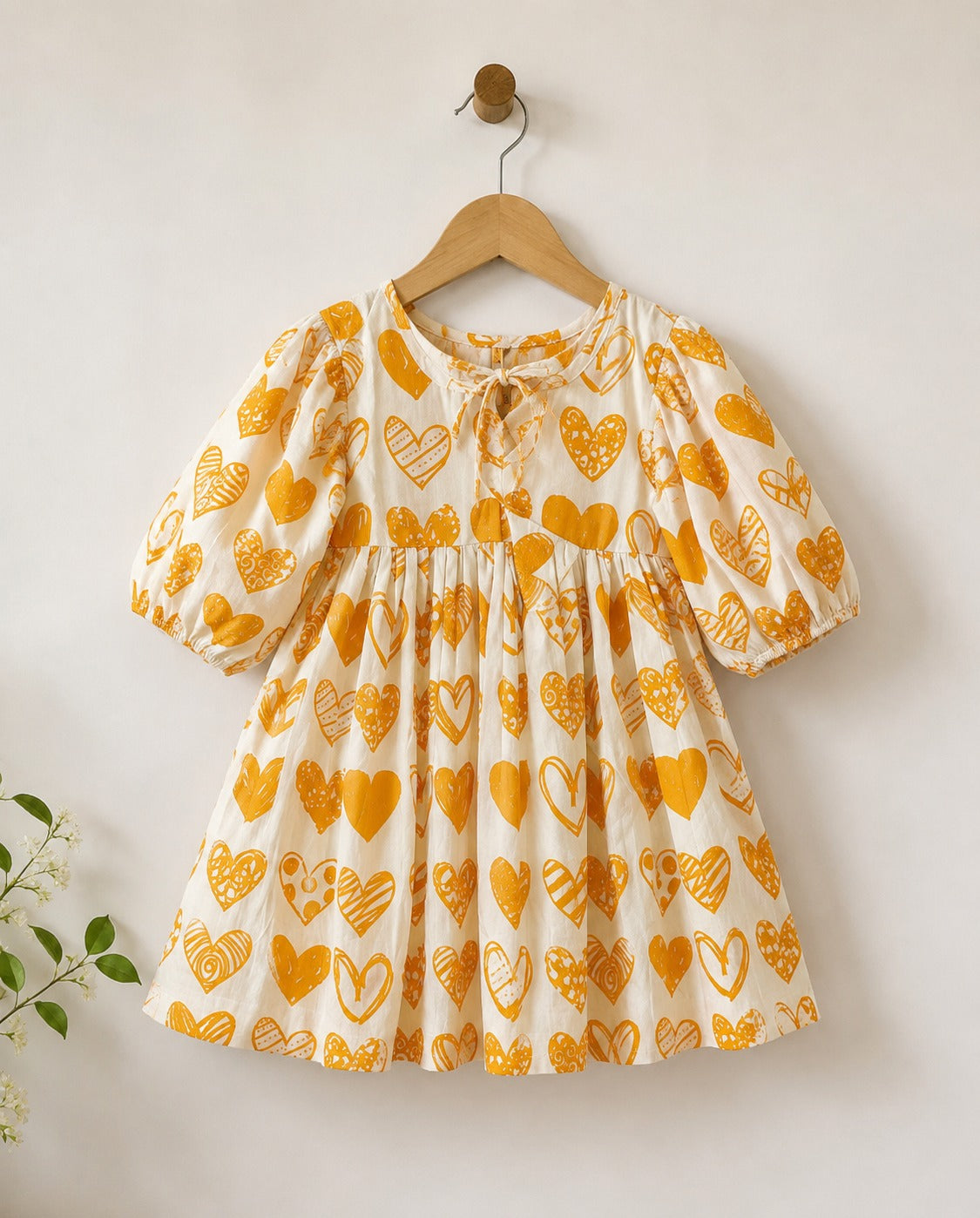 Maria Dress in Yellow an White