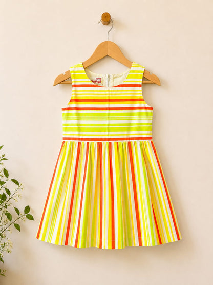 Sunny Striped Dress with Jacket