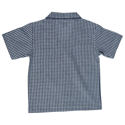 Checks Mania Nightwear in Black and White