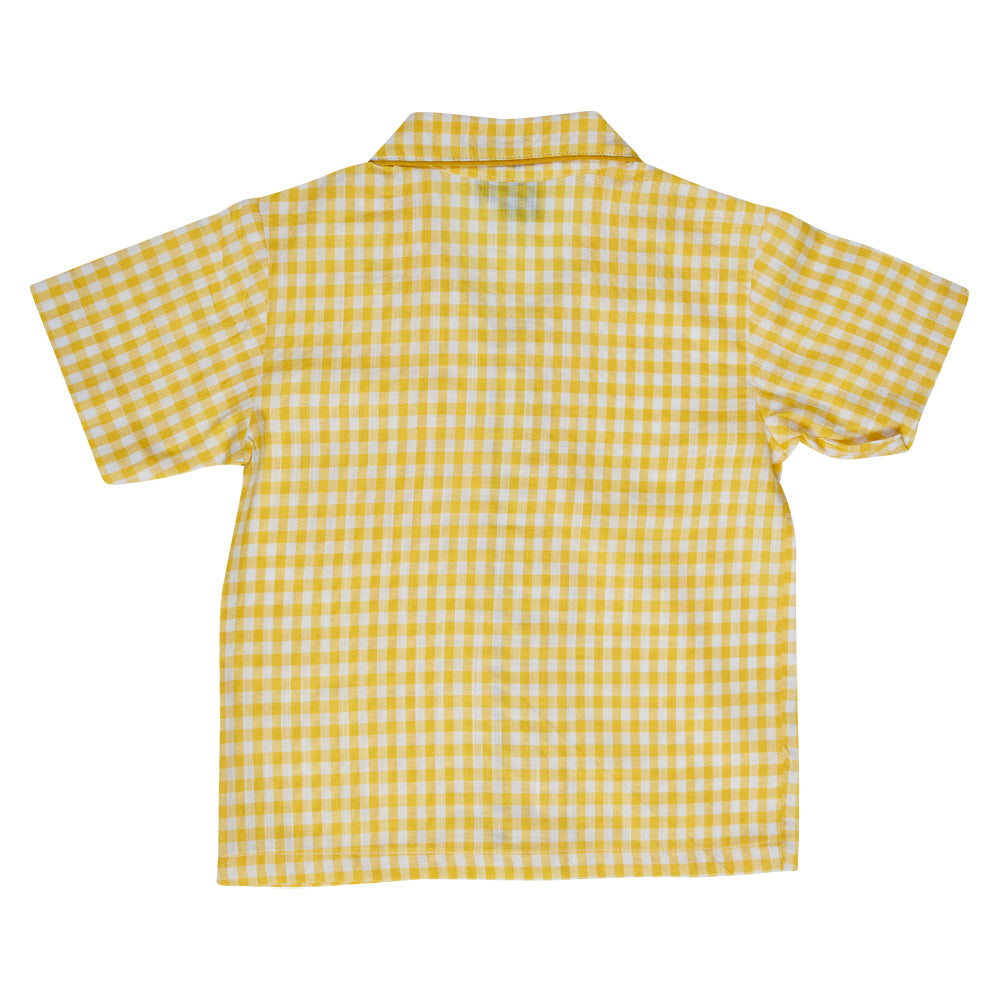 Checks Mania Nightwear in Yellow and White