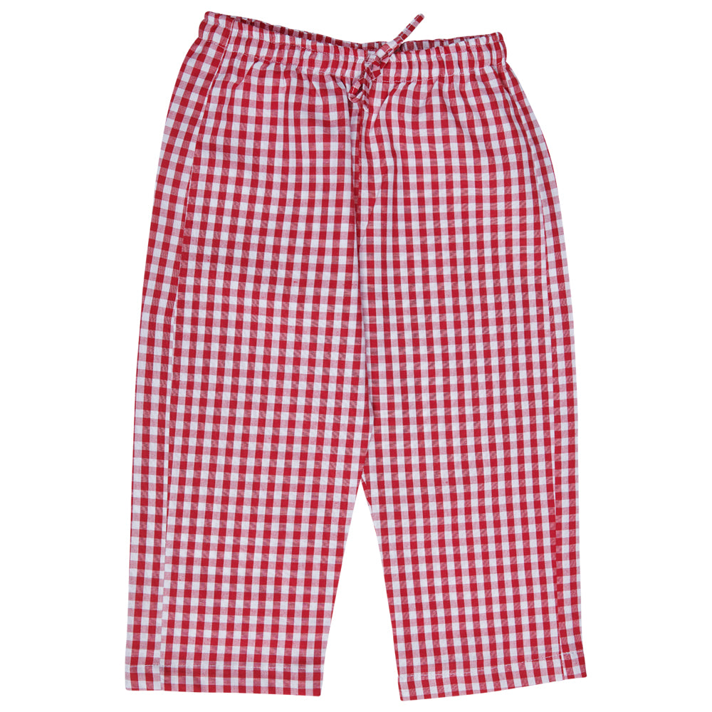 Checks Mania Nightwear in Red and White